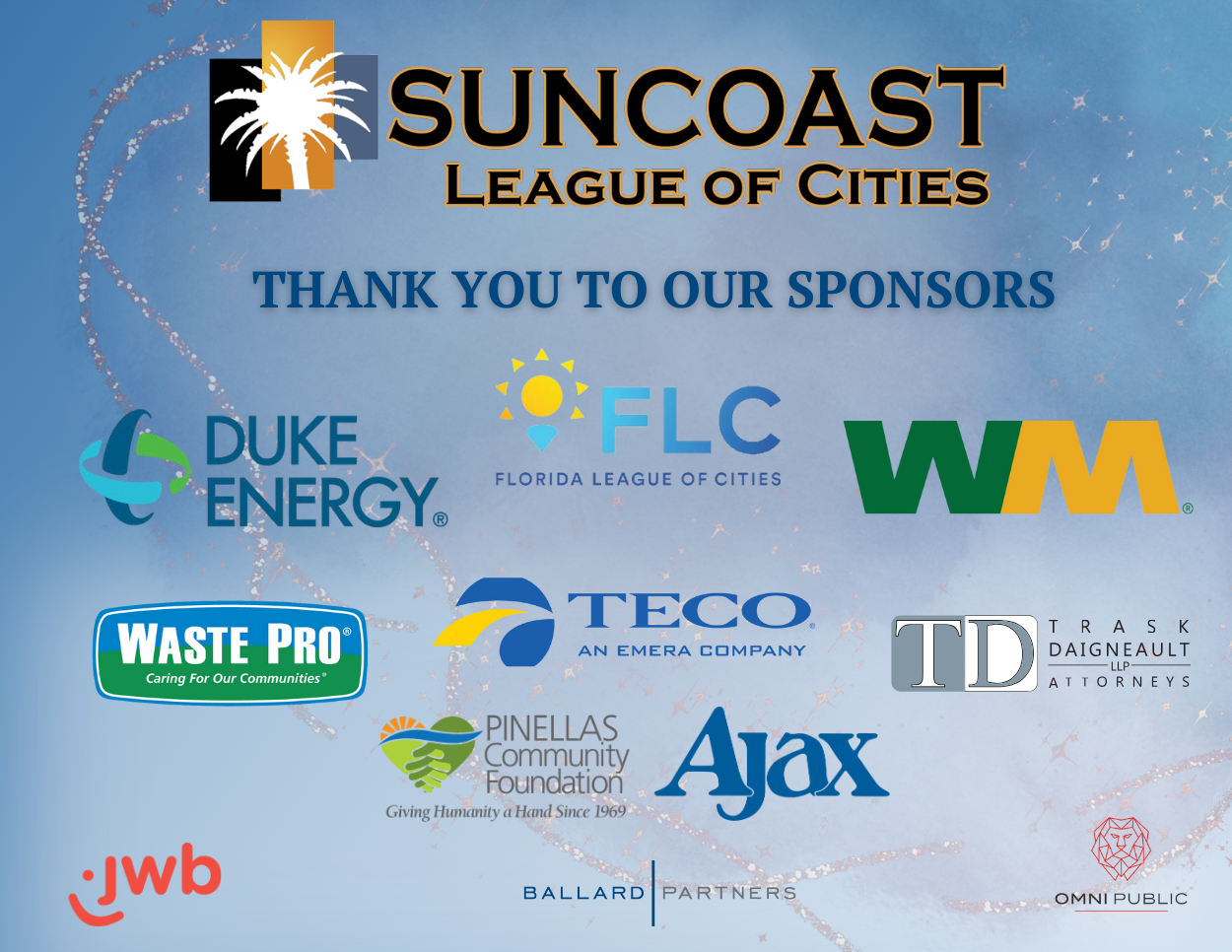 Thanks to these SLC sponsors