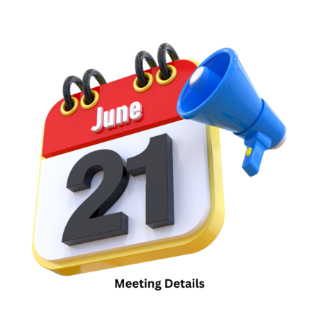 June 21 Meeting Info